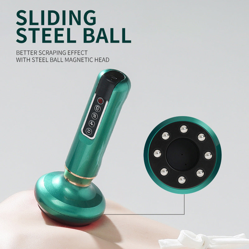 Electric scraping instrument home health massage dredging meridian cupping device hot compress physiotherapy sucking
