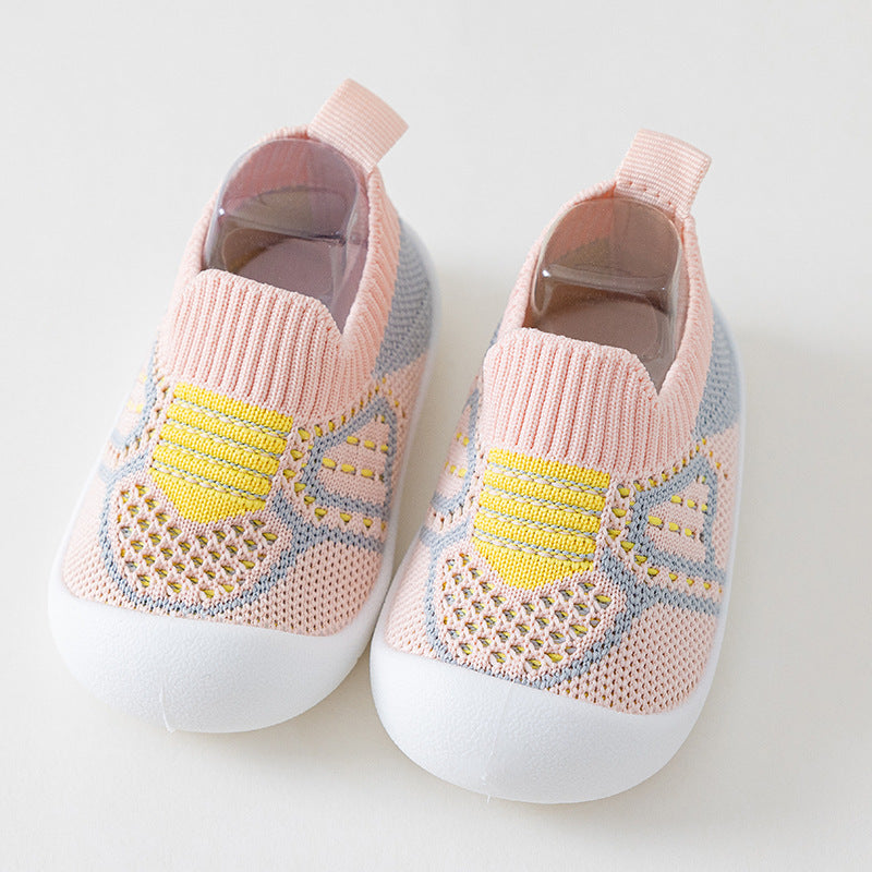 Baby toddler shoes non-slip soft bottom baby shoes breathable mesh socks shoes one pedal boys and girls shoes spring and summer