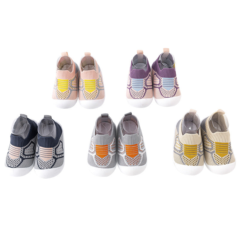 Baby toddler shoes non-slip soft bottom baby shoes breathable mesh socks shoes one pedal boys and girls shoes spring and summer