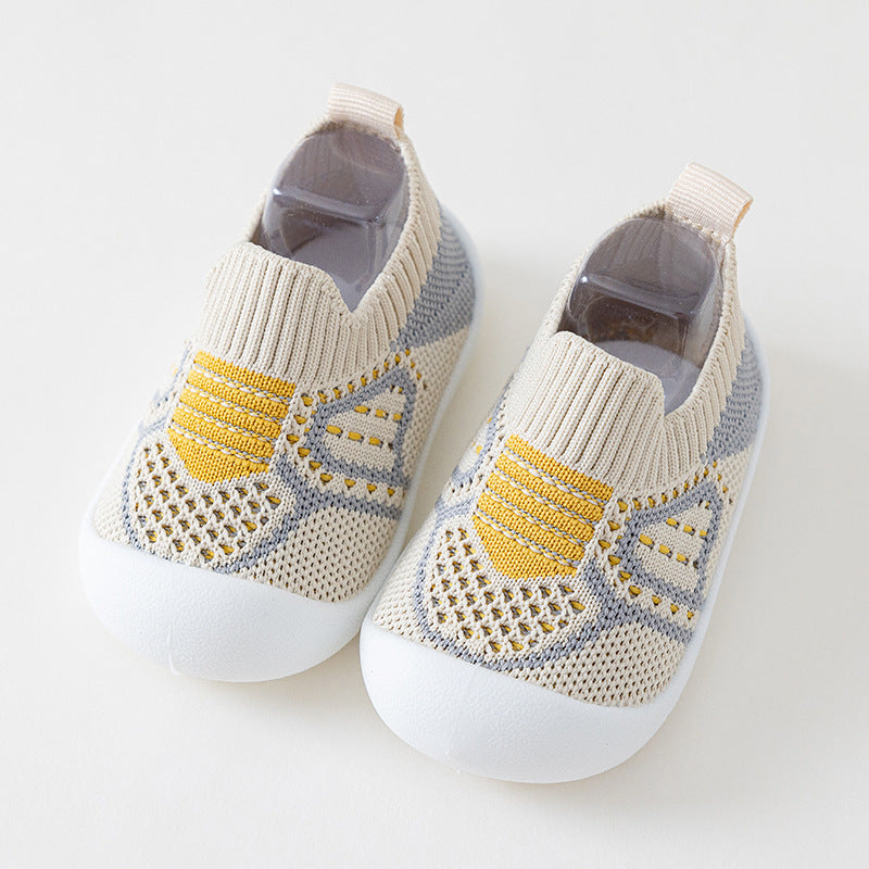 Baby toddler shoes non-slip soft bottom baby shoes breathable mesh socks shoes one pedal boys and girls shoes spring and summer