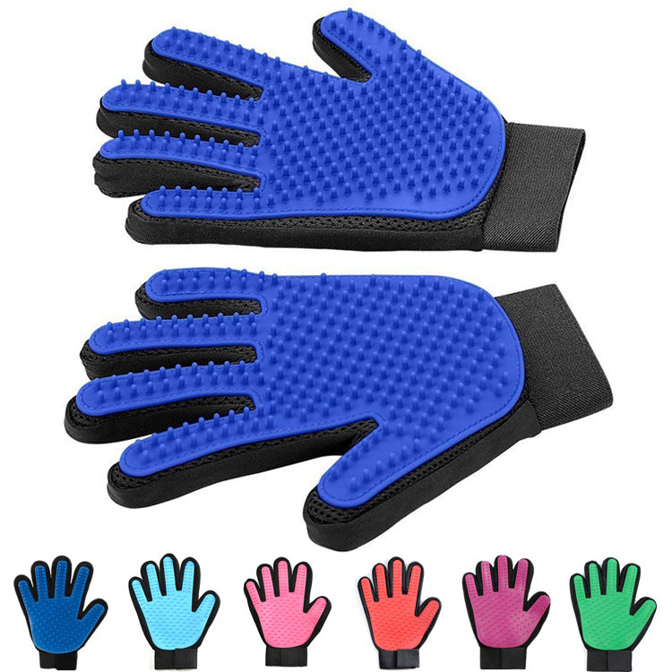 Silicone pet gloves cat dog bath