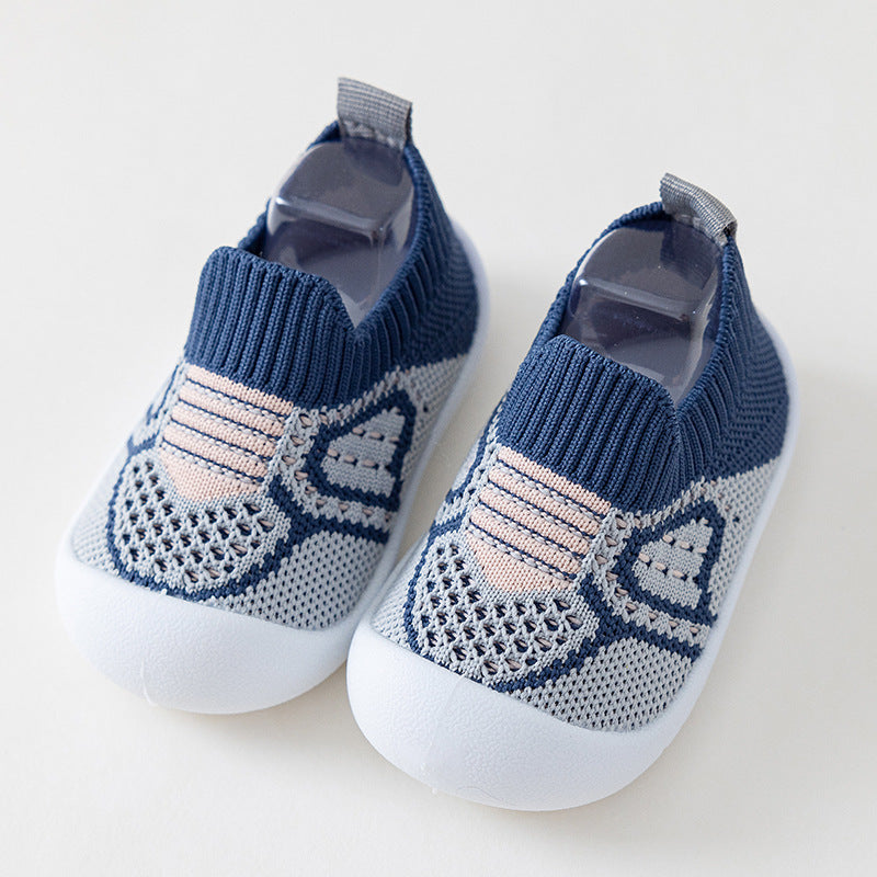 Baby toddler shoes non-slip soft bottom baby shoes breathable mesh socks shoes one pedal boys and girls shoes spring and summer