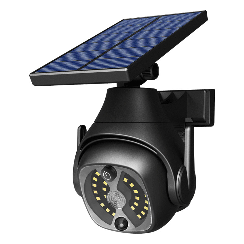 New solar garden light led simulation surveillance camera outdoor