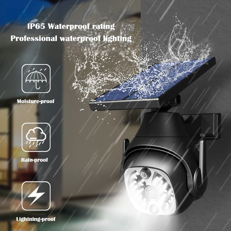New solar garden light led simulation surveillance camera outdoor